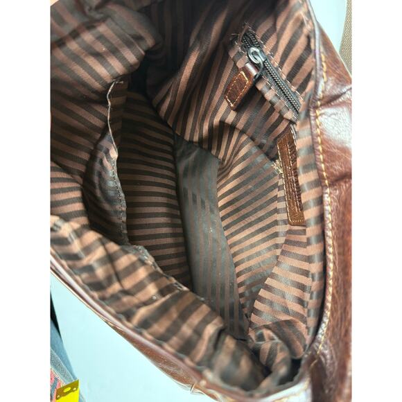 JACK GEORGES Leather Crossbody Bag with Adjustable Strap - Picture 5 of 10